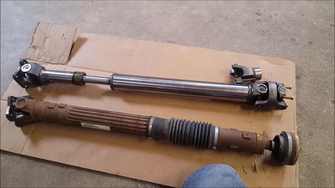 Rugged Ridge Front Driveshaft VS Stock Driveshaft - YouTube