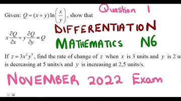 Mathematics N6 Differentiation November 2022 Question 1 @mathszoneafricanmotives