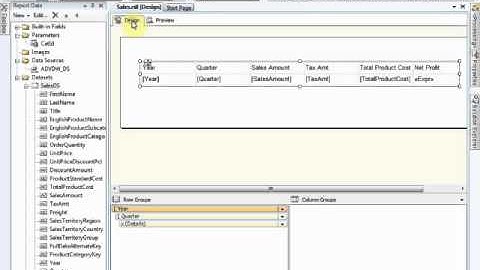 Reporting Service - How to use Total Groups