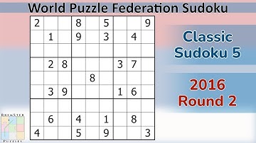 WPF Sudoku 2016 Ronde 2 - Klassieke Sudoku 5