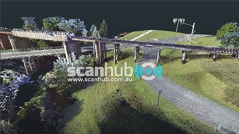 Kandanga Rail and Road Bridges - 3D Laser Scanning by scanhub.com.au