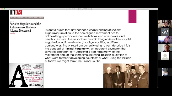 Paul Stubbs: Socialist Yugoslavia, the Global Sout...
