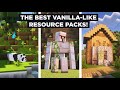 These Minecraft Resource Packs look Vanilla, But Even Better!