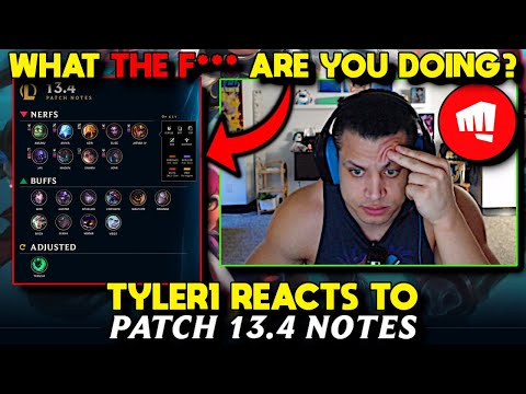 Tyler1 RAGE and TILT Reacting to 13.12 LoL Patch Notes