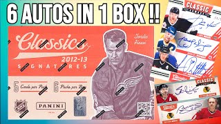 6 AUTOS !! 2012-13 Panini Classic Signatures Hockey Box Opening !!