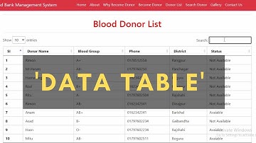 DataTable in Laravel | PHP LARAVEL Data Table Full video| RimonIT solution