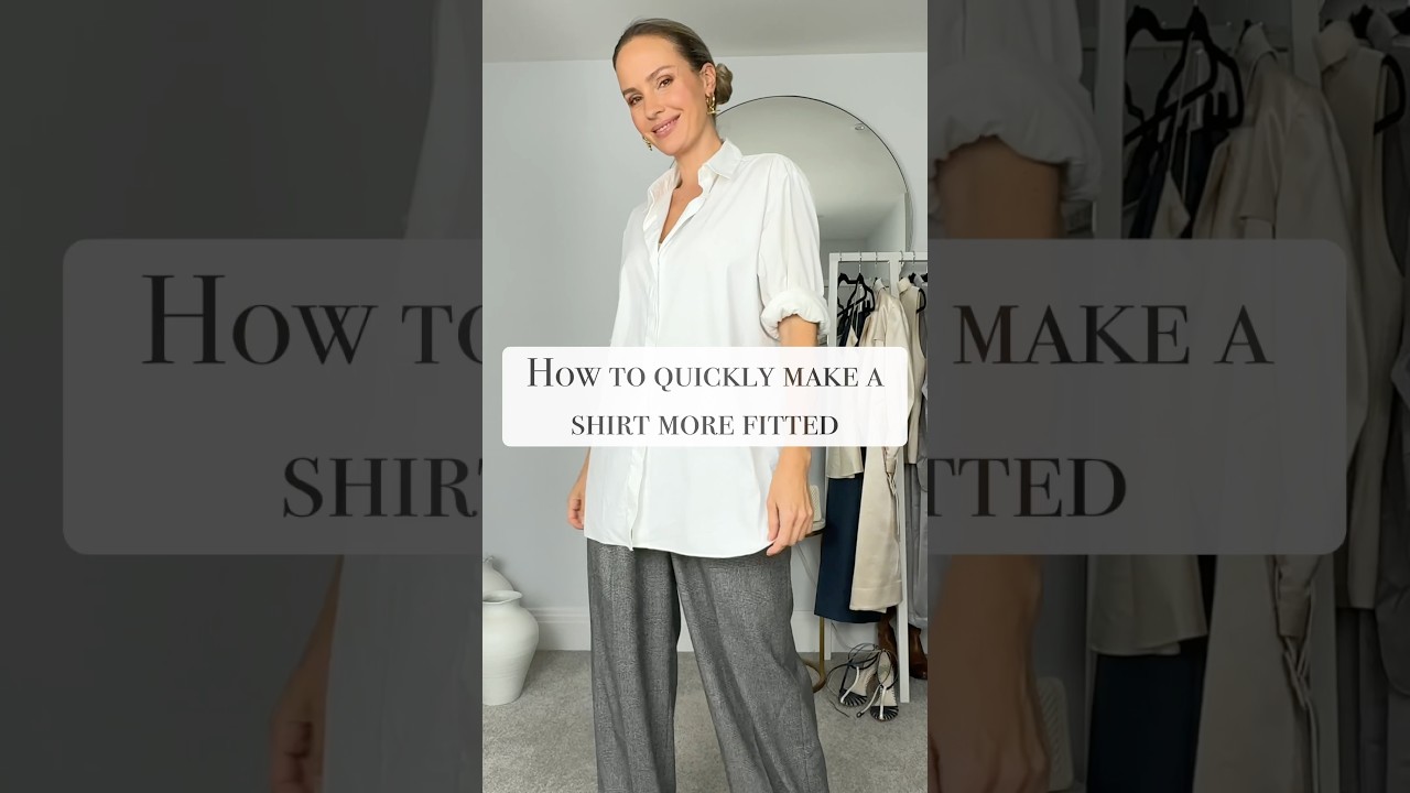 How to quickly make a shirt more fitted - YouTube How to quickly make a shirt more fitted - YouTube