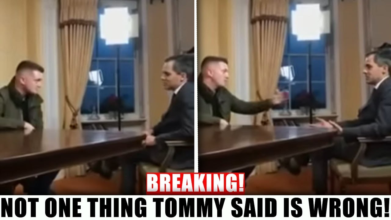 Посмотрите момент, как Томми Робинсон преподает Дэниелу Сэндфорду из BBC урок, который тот никогд...