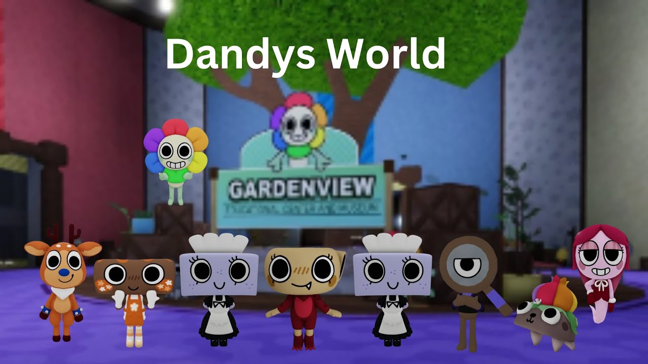 Playing Dandy's world with my besties - YouTube