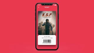 UI UX | KGF | Book Movie Tickets | Adobe XD |  After Effects screenshot 2