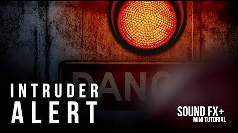 Intruder Alert Alarm - Sound Effect