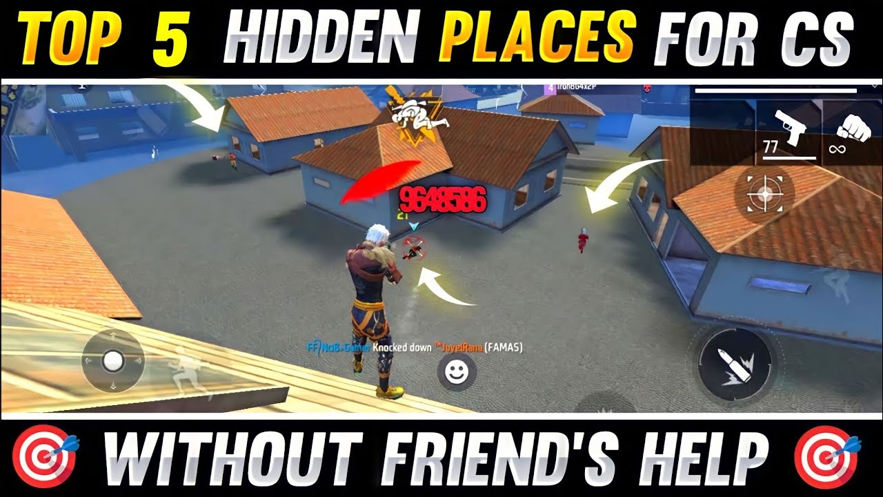TOP 5 CS RANK HIDDEN PLACES || NEW SECRET PLACES IN CS RANK || CS RANK ...