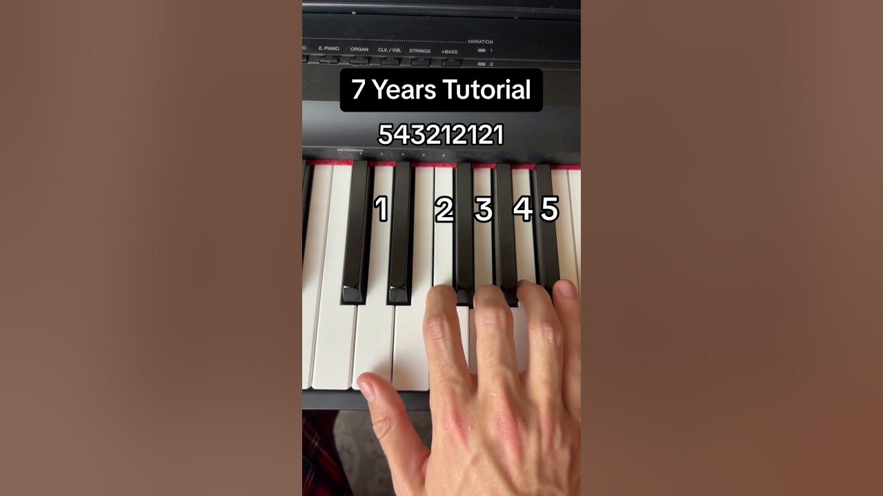 7 Years - Lukas Graham Easy Piano Tutorial