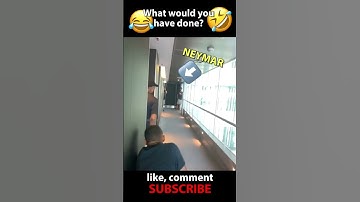 Neymar JUMPSCARE 😂😂 #funny #prank #comedy #football