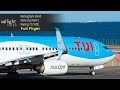 Tui airways full flight birmingham to menorca boeing 737800