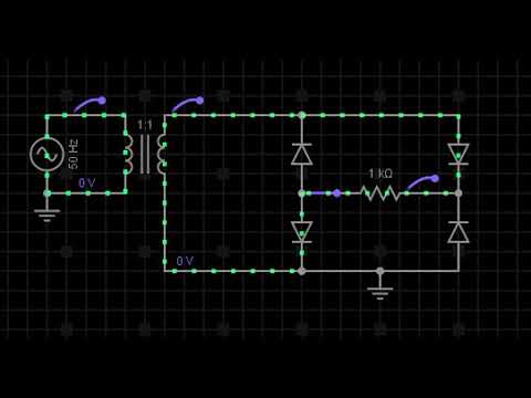 EveryCircuit - Bridge Full Wave Rectifier