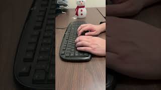 Typing on a Logitech Y-UR83 Classic 200 Keyboard #asmr