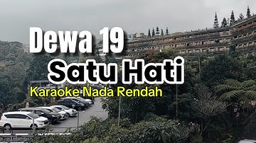 Satu Hati - Dewa 19 | Karaoke Low Key (Nada Rendah)