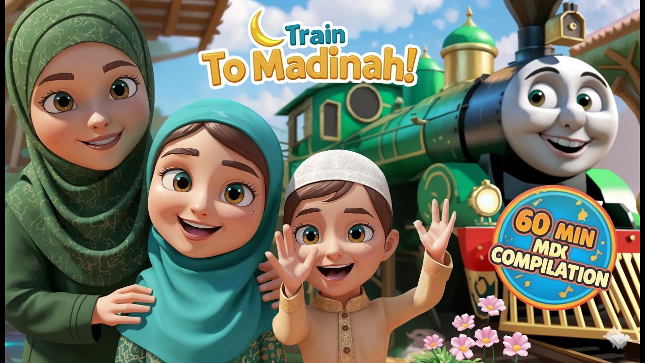 60 Min Compilation| Choo Choo Train To Madinah| Flying Carpet |Plane to kaaba | Train to Hajj & more