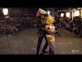 おわら風の盆 前夜祭 最終日 2019 鏡町 おたや階段から見た舞台踊り 4K/60fps