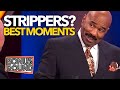 FAMILY FEUD BEST MOMENTS EVER! EVERY Stripper Answer & Question With Steve Harvey