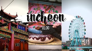Day Trip to INCHEON, KOREA | Chinatown, Fairy Tale Village, Wolmido Vlog