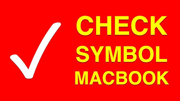 How to Type a Check Mark on MAC - [ MacBook ]