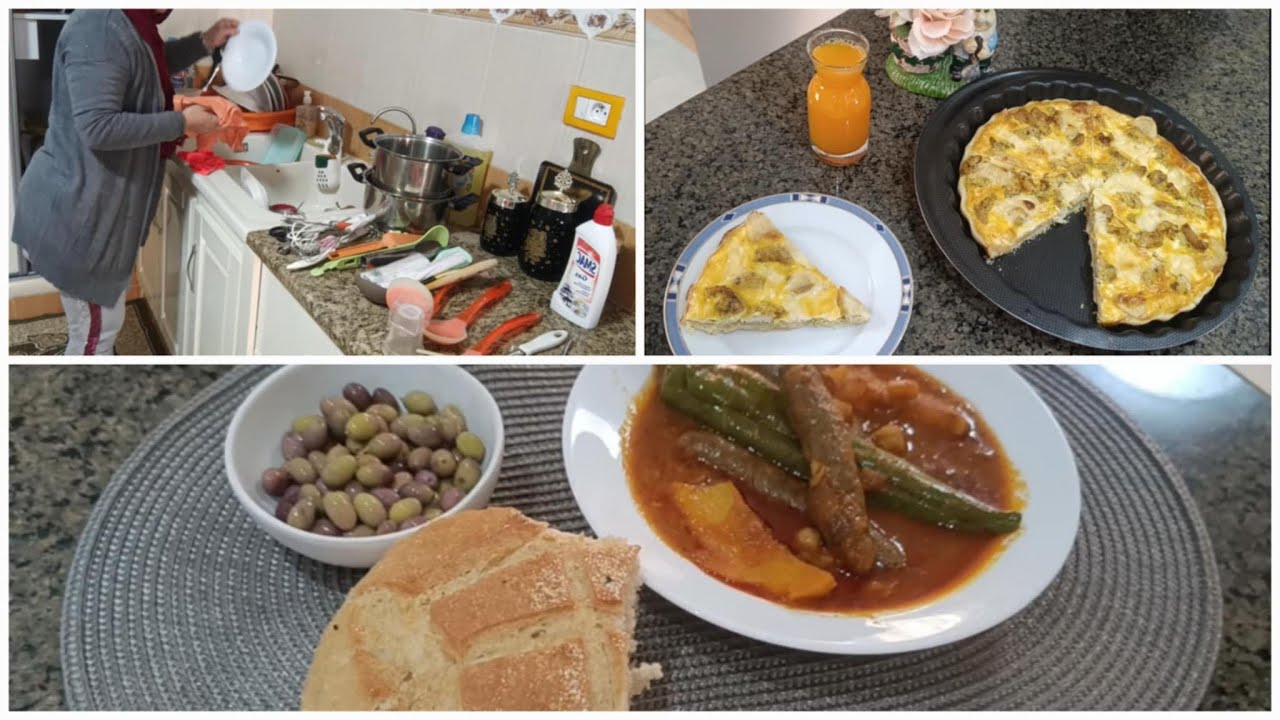 كلمة سامحني تزيد للإنسان قيمة وقدر ☺️ دورة خفيفة في الكوجينة ✨  شكشوكة بالمرقاز  🥘 وتارت بالسكلوب 🍕