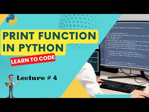 Python Print Function in Urdu/Hindi | Print Function in Python | Lecture 4 | Corvit Systems | IT