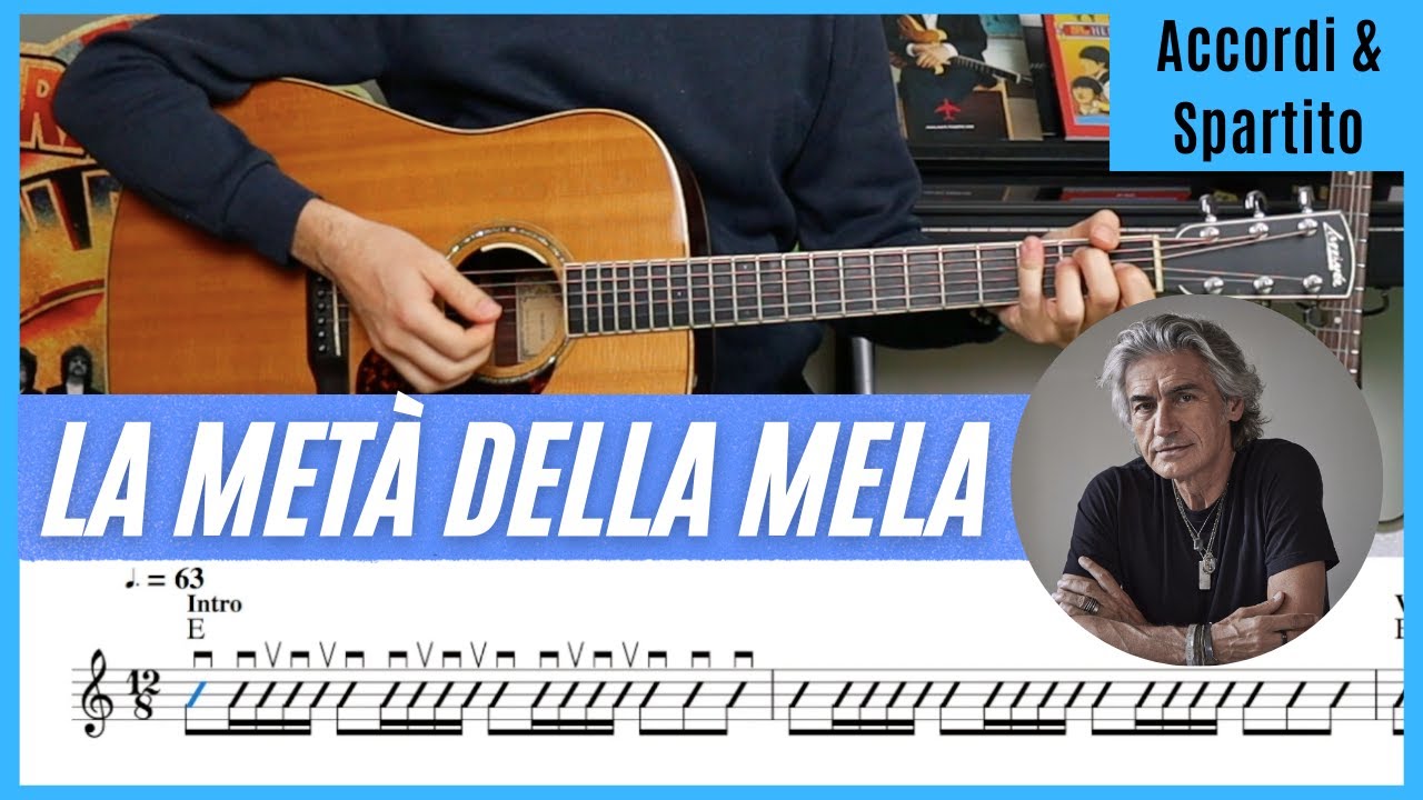 La Metà della Mela | Ligabue | Tutorial Chitarra | Accordi | Canzoni Facili