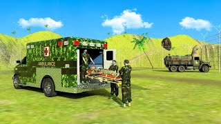 Rescue driver to rescue injured soldiers in offroad army ambulance - android gameplay screenshot 4