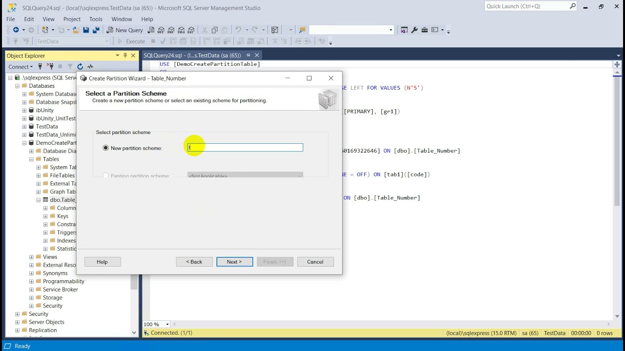 Create Table Partition on SQL Server - YouTube