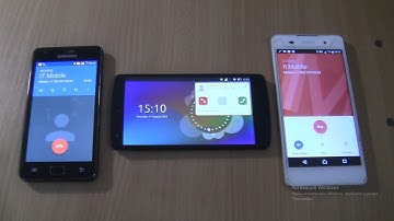 Incoming call & Outgoing call at the Same Time Nexus 5 Ubuntu Touch+Samsung Galaxy S2 Android 7+Sony
