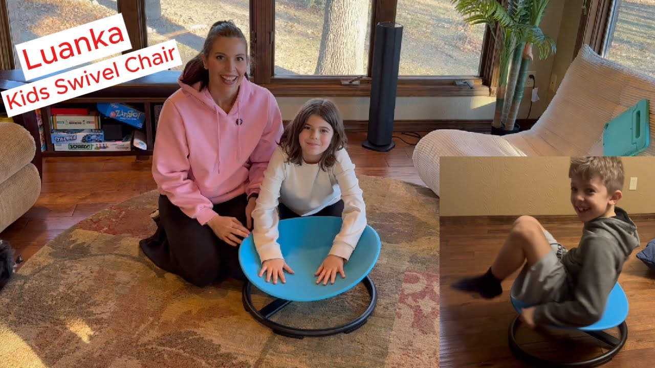 Luanka Kids Swivel Chair, fun sensory chair for all ages! 
