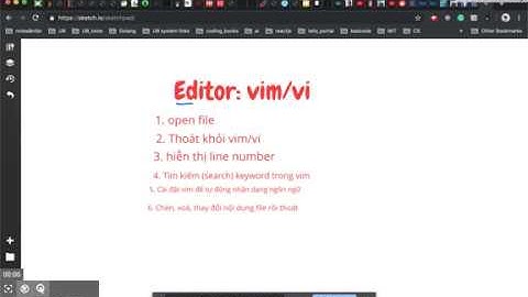 Linux cơ bản và thủ thuật trong linux - Editor Vim/Vi