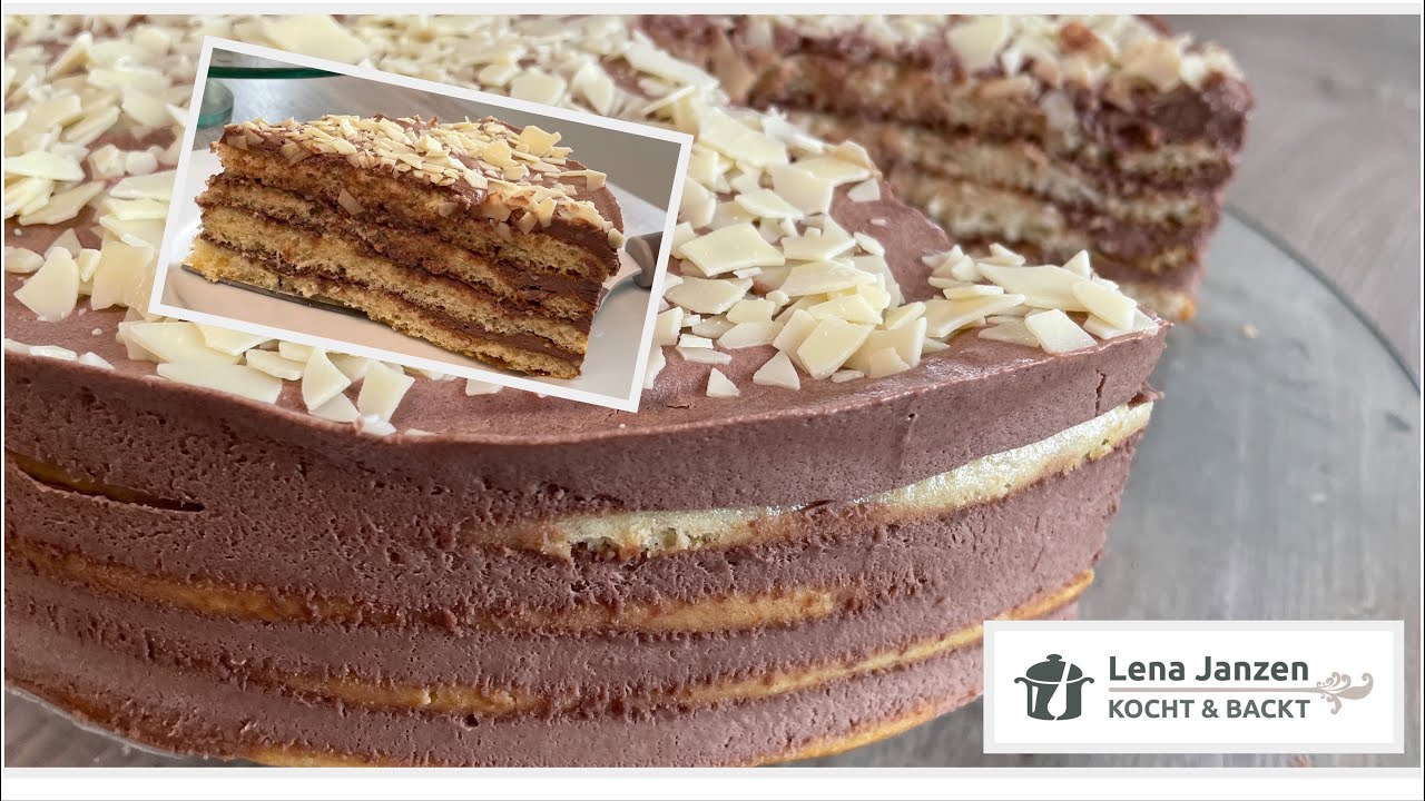 Milchmädchen Torte/ Einfache und leckere Torte/ mit Schokoladen Pudding ...