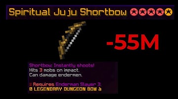 ACCIDENTALY dropping a maxed JUJU Shortbow (Hypixel Skyblock)