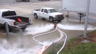 Flow Test using Luttle Hose Monster with Pitotless Nozzel