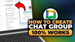 How To Create a Chat Group in Google Chat (FAST & EASY) | 100% WORKS | Group in Google Chat