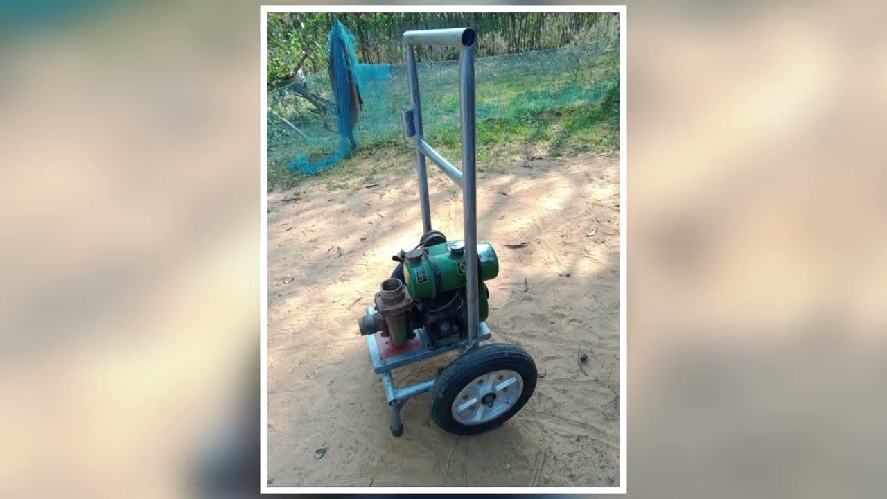 Portable Water Pump Stand with Wheels | Smart Irrigation Solution for Farmers