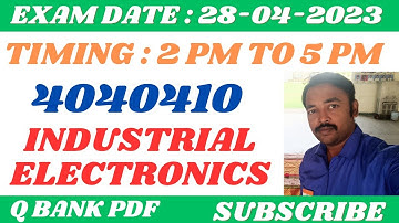 4040410- INDUSTRIAL ELECTRONICS IMPORTANT 14 MARKS QUESTION BANK PDF DOWNLOAD | SURESH KUMAR N - NSK