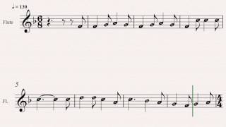 The Wassail Song Sheet Music: (20 Easy Christmas Carols For Beginners Flute - Book 1)