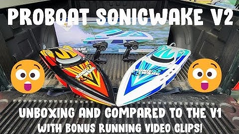 Sonicwake 36 V2 self-righting RTR unboxing & first look w/bonus running video! (Both colors shown)