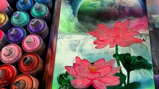 Amazing Lotus Flower by Spray Art Eden
