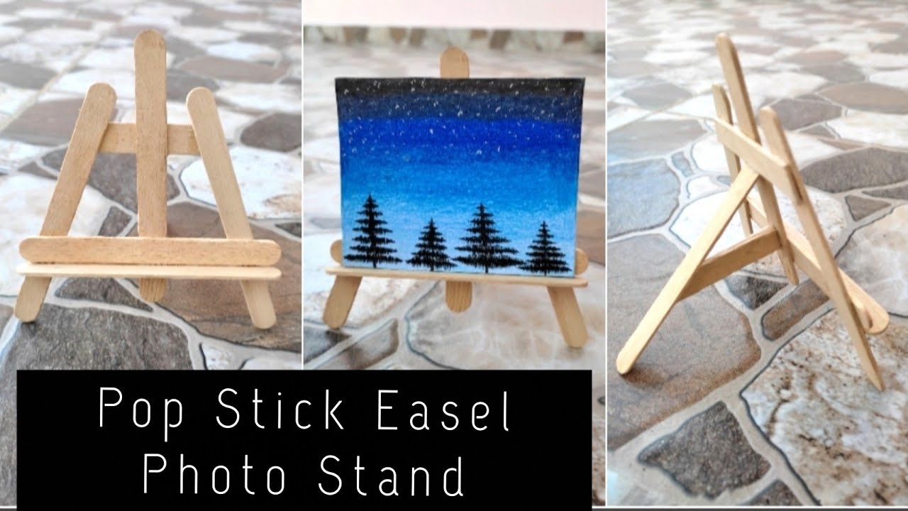 Back To School Popsicle Stick Easel  Kids Crafts