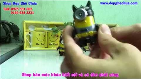 Móc khóa minion Batman biết nói và có đèn sáng