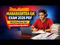 Maharashtra General Knowledge Exam 2026 eBook PDF  Objective MCQs with Answers   final