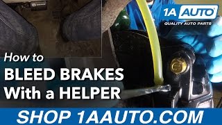 How to Bleed your Brakes with a Helper
