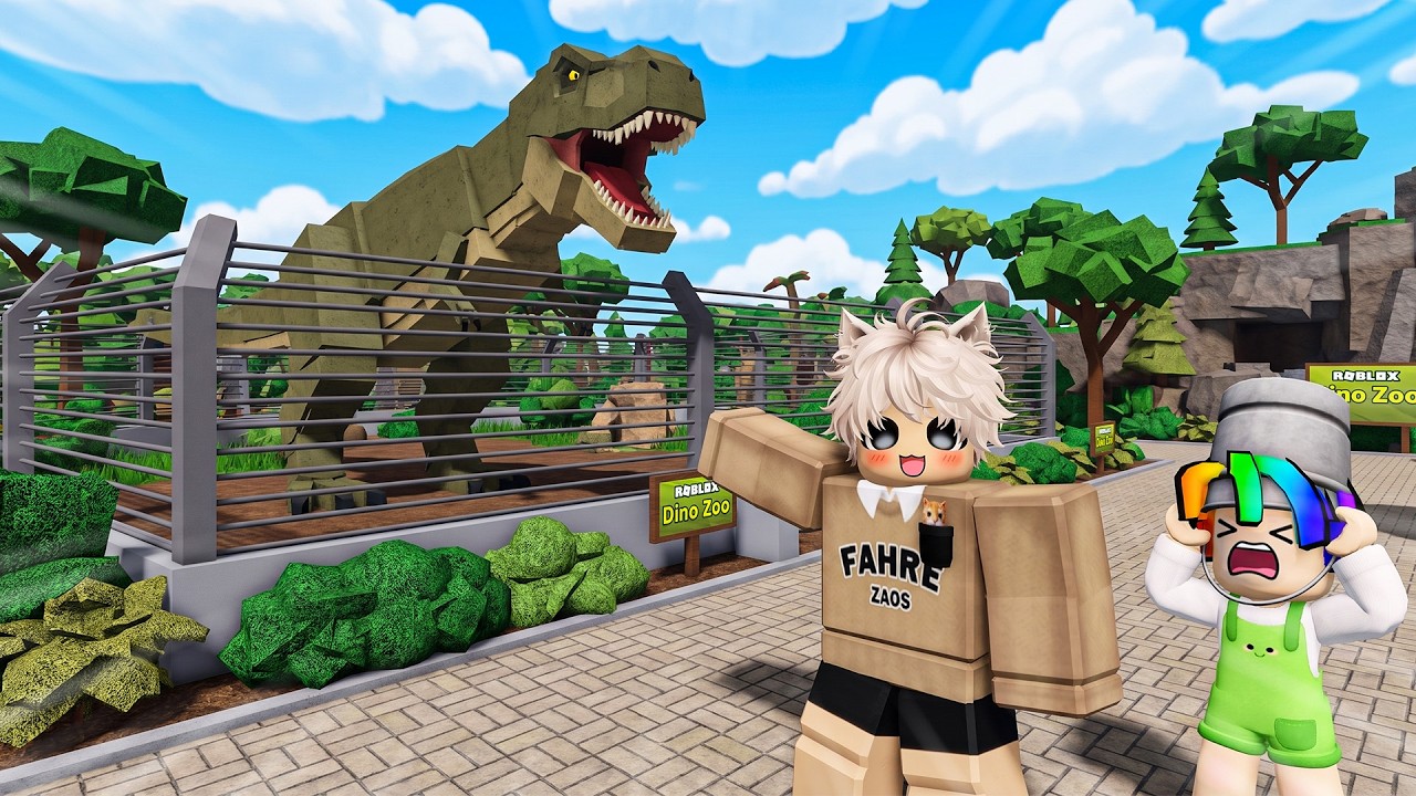 BIKIN KEBUN BINATANG DINOSAURUS PALING BESAR DI ROBLOX!