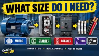 How to Size a Motor Starter, Breaker, Wire & Overload